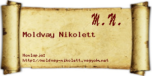 Moldvay Nikolett névjegykártya